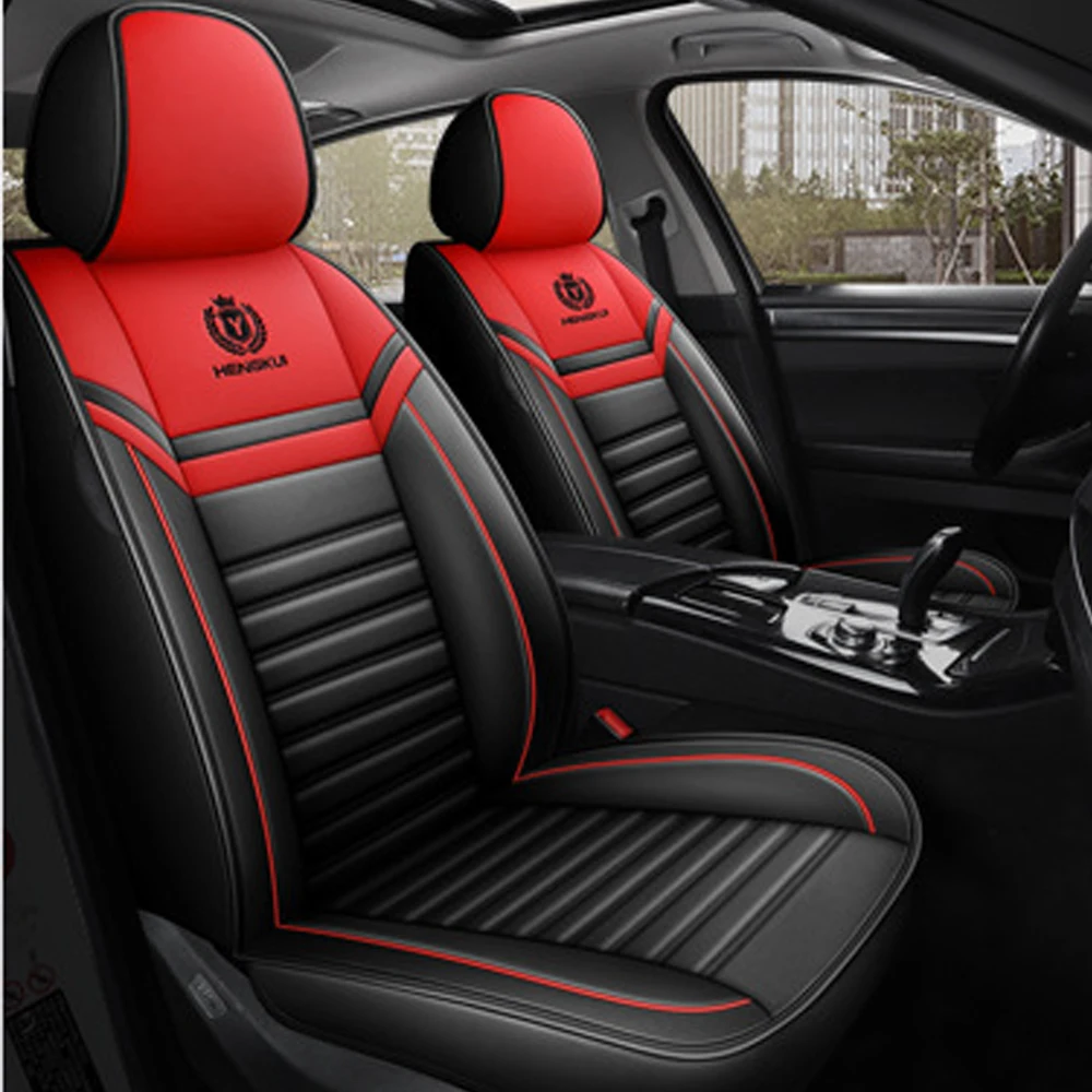 Muchkey Hot Sale Full Set Car Seat Cover Pu Leather Car Cushion Covers