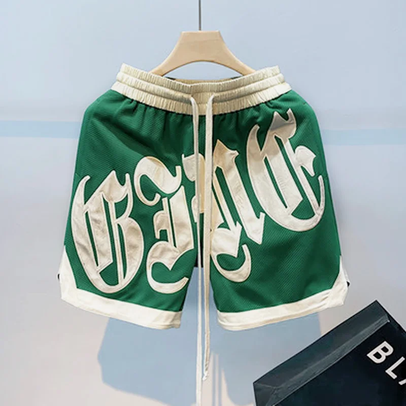 Custom Logo Oversized Vintage Streetwear Shorts for Men