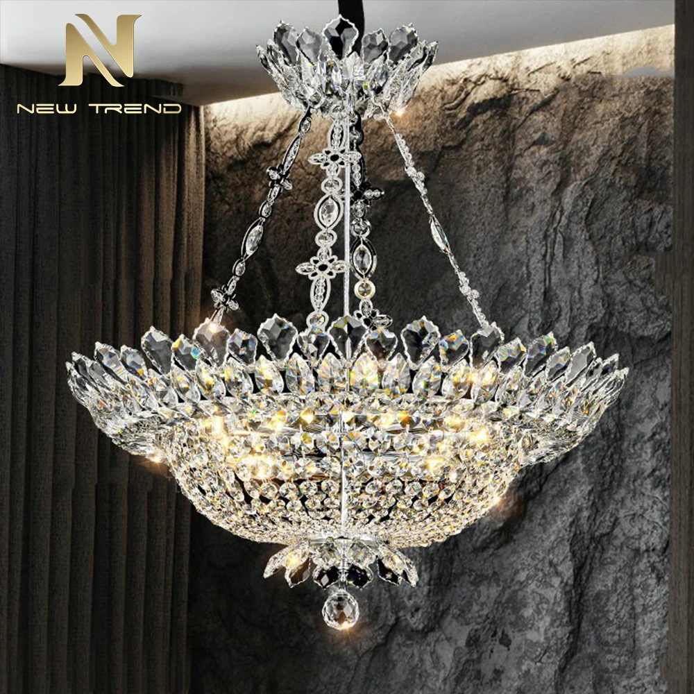 CPL-284 Luxury Design Indoor Decoration Hotel Lobby Hall Villa Crystal LED Chandelier Light