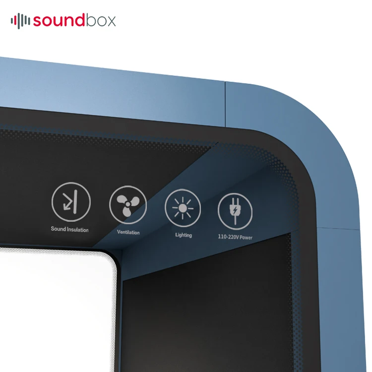Factory Acoustic Movable Silence Booth Soundproof Booth for Office