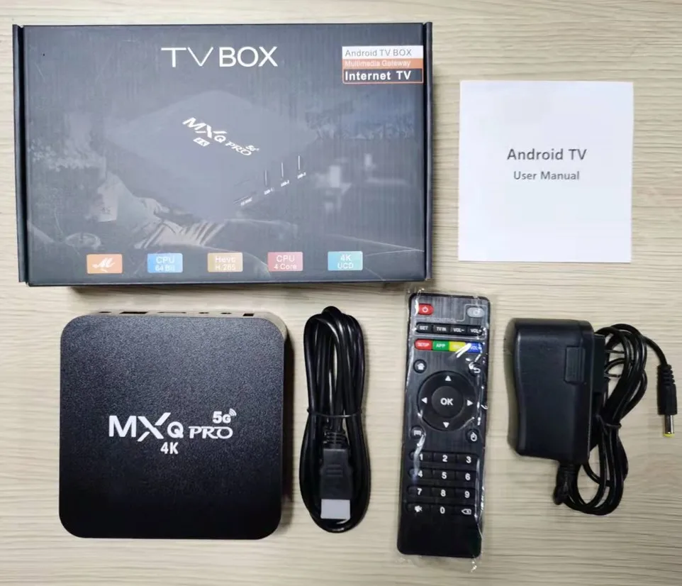 Dispositivo de TV inteligente MXQ PRO, decodificador con Android, 1GB de Ram, 8GB de Rom, WiFi gratis, OTT, H.265, 4K, gran oferta