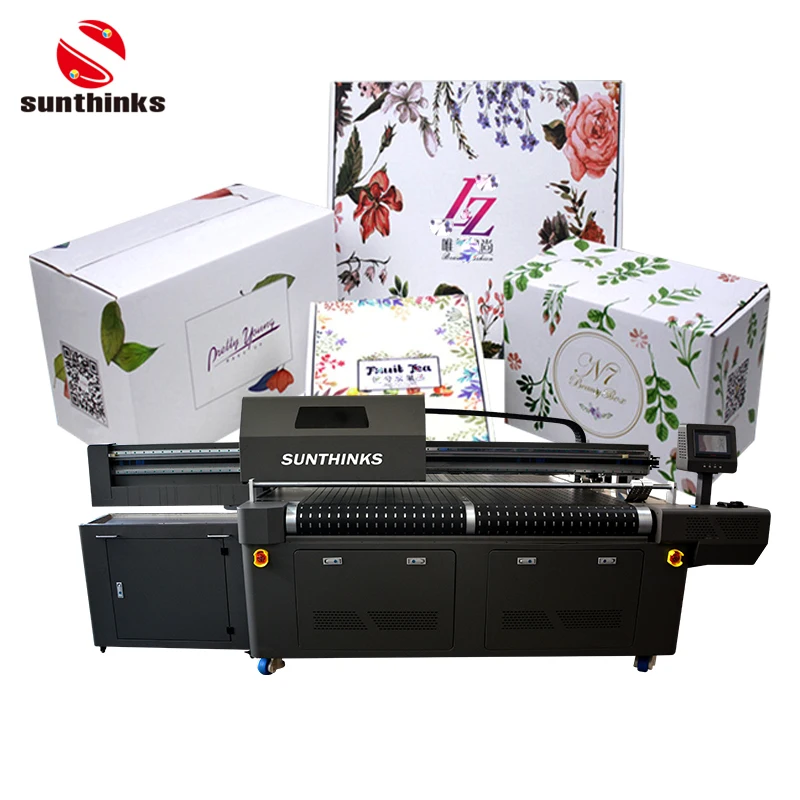 Sunthinks принтер логотип картонная коробка однопроходная цифровая Гофрированная коробка принтер Однопроходный принтер упаковка для пищевых продуктов