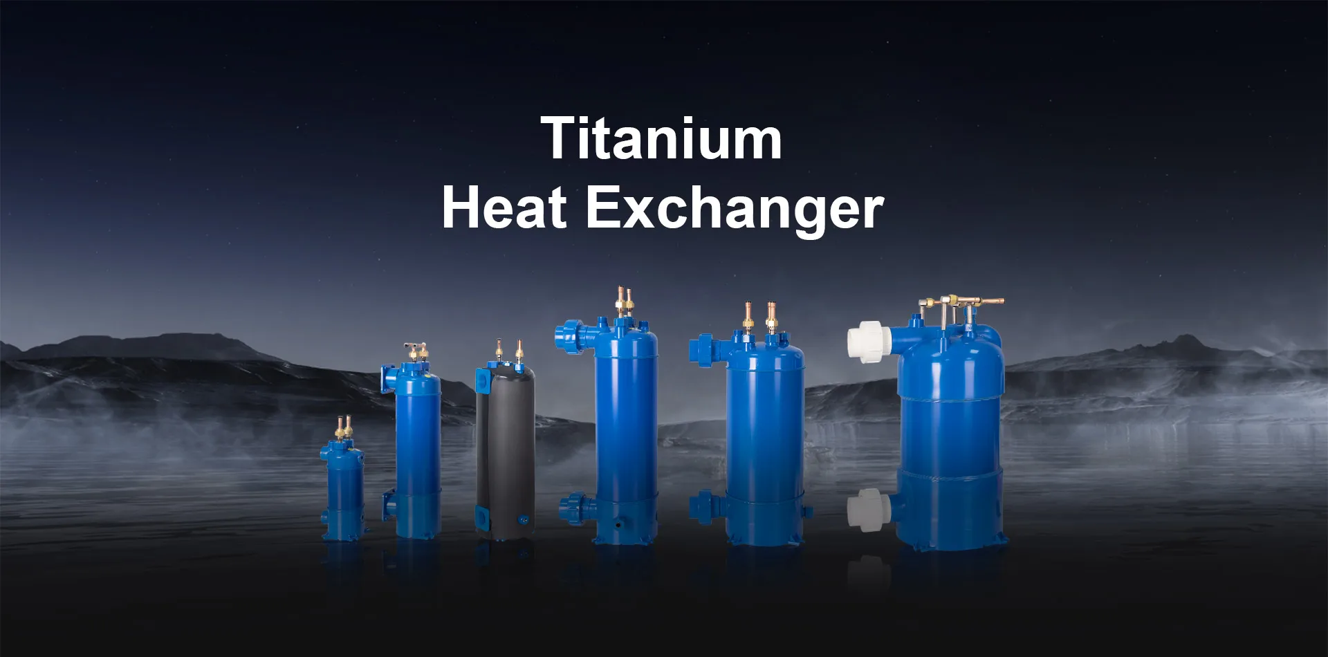 Salt Water Swimming Pool Heat Exchanger Pvc Threaded Titanium Heat