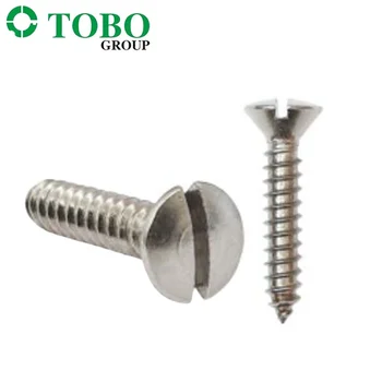 High Quality ISO/DIN Stainless Steel 304 Countersunk head Slotted mechinel screws Slotted screw