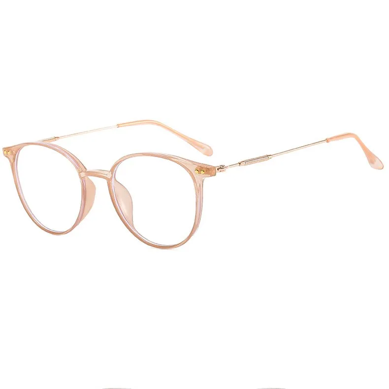 DL Glasses Round Shape Nails Fashion New Arrivals Anti Blue Light Sun Glasses Wholesale TR Frame Women Optical Sunglasses 2022