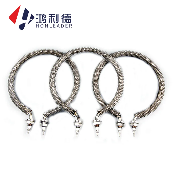 220v Industrial Electric Fin Heating Element Finned Tubular Heater For Laminating Machine Drying