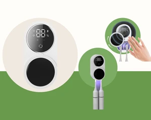 Wall Mounted Rechargeable UVC+UVA Toothbrush Sterilizer Fan Dry Sanitizing System with UVA+UVC Light Convenient for Home Use
