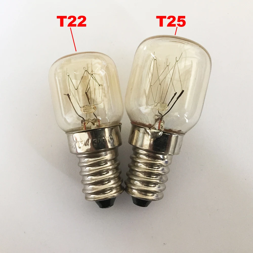 t22 e14 four électrique feu ampoules à incandescence réfrigérateur