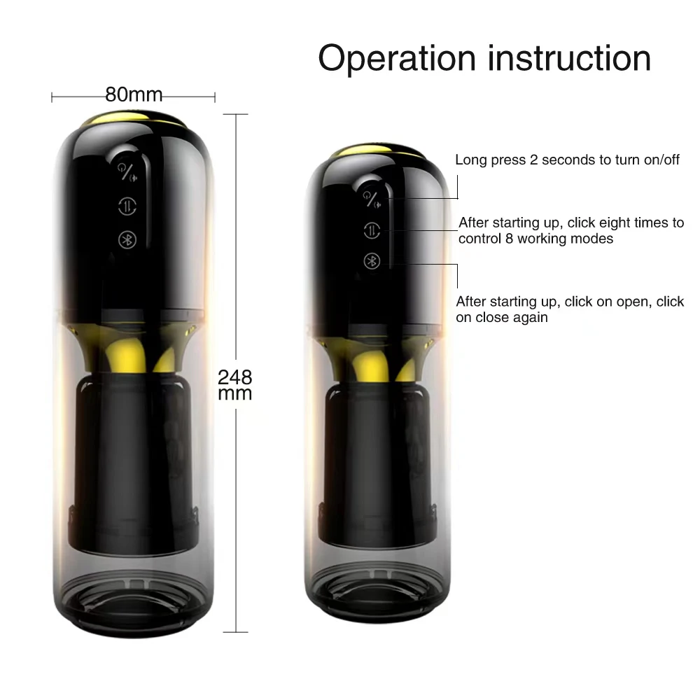 Automatic Sucking Masturbation Cup with APP Control
