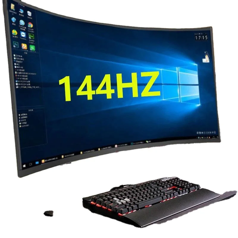 Supper Slim 24Inch Large Curved Screen Gaming Display Custom 144Hz Panel Pc Computer Gaming Monitor