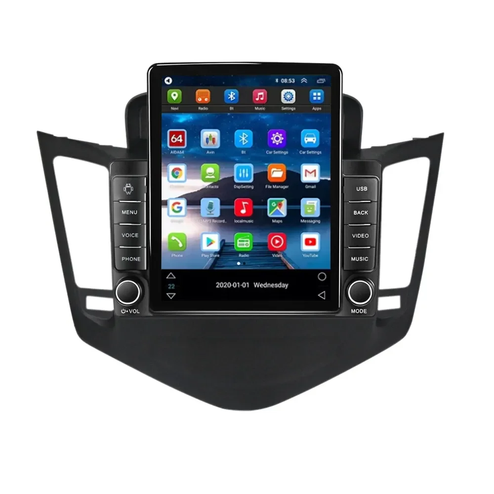 Android 13 Car Monitor for Chevrolet Cruze 2009-2014 8+128G GPS DSP RDS ADAS DVR Colling Fan 360 Camera Car Radio