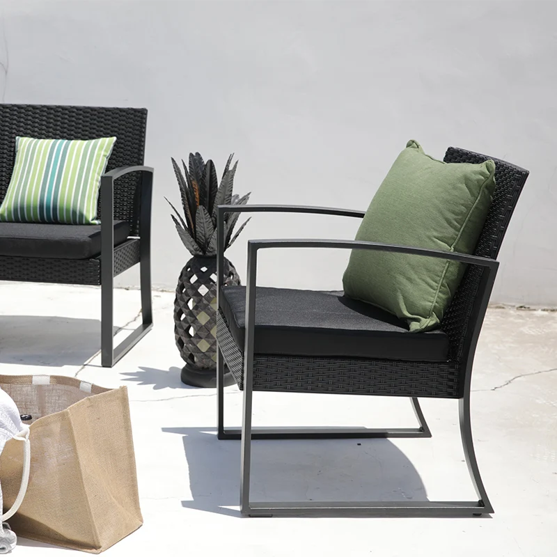 Новая мода уличная мебель диван набор Садовые уличные сидения набор садовая мебель ротанг диван набор