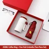 Tasse à café-parapluie-rouge
