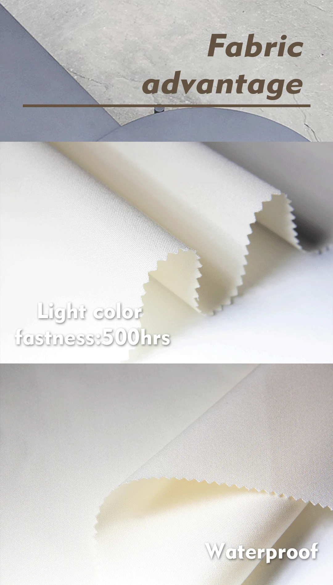 Uv Waterproof Outdoor Umbrella Pillow Beach Chair Polyester Coated