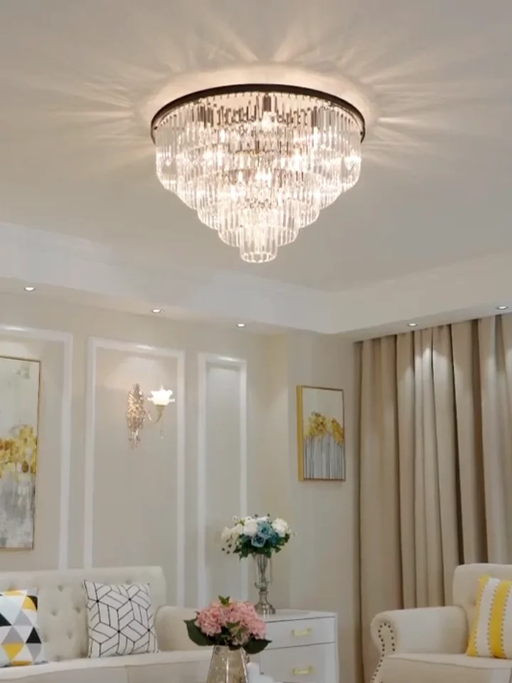 Modern Luxury Led Crystal Chandelier Ceiling Lustre De Cristal Crystal ...