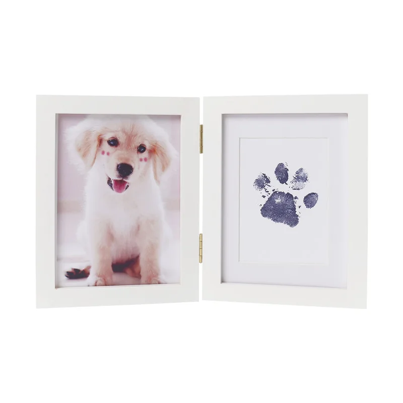 2024 DIY Eco-Friendly Plastic Pet Kit for Hand and Footprint Printing Cat and Dog Paw Print Pad with Clean Touch Ink