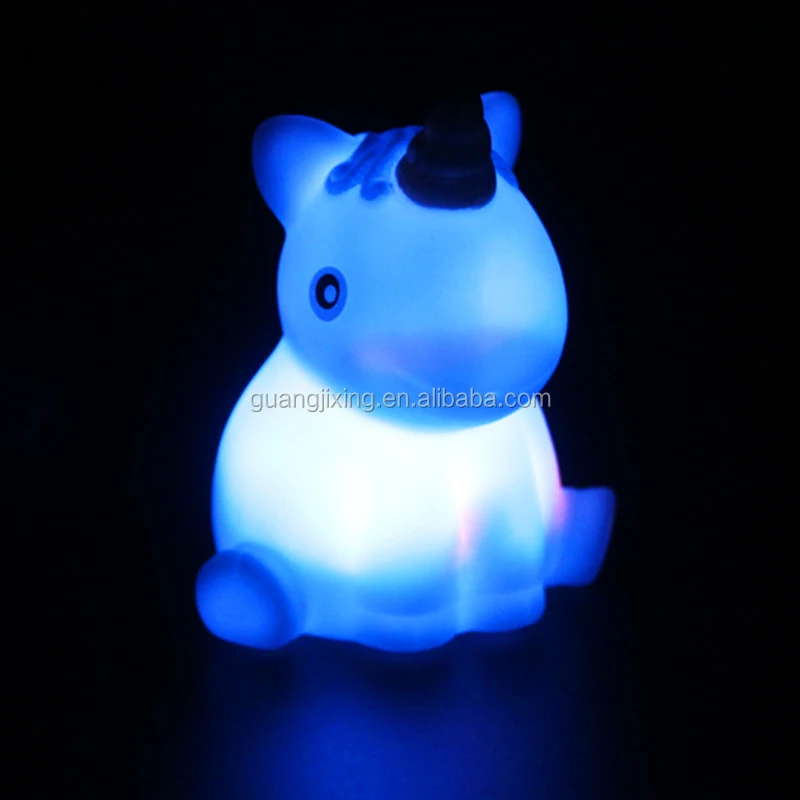 Плавающая игрушка для ванны нового дизайна светящаяся в виде единорога