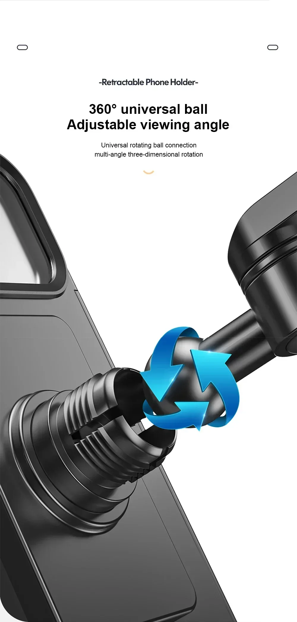 Universal Waterproof Motorcycle Bike Mobile Phone Holder Support Bicycle GPS 360° Swivel Adjustable Cellphone Holder