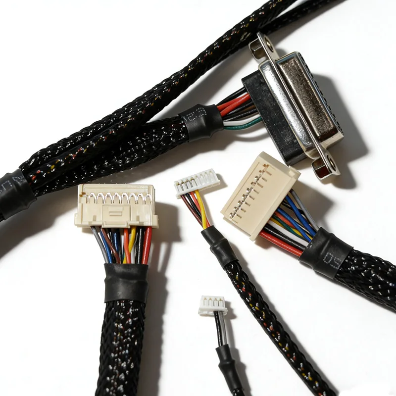 OEM Custom Wire Harness Cable Assembly with D-Sub Connector and JST Connector
