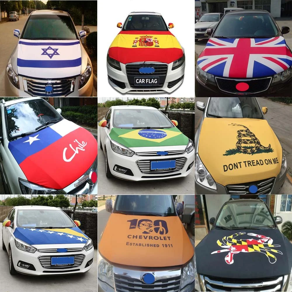 Mexico Flag Countries Flag Car Engine Hood Cover Flag Custom Digital