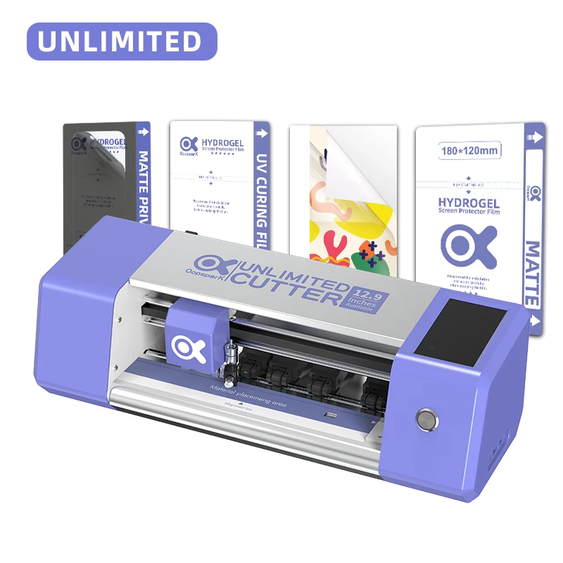 Oopspark Unlimited Mobile Phone Screen Protector Plotter Cutting Machine TPU Film Nano Hydrogel Film Cutting Machine