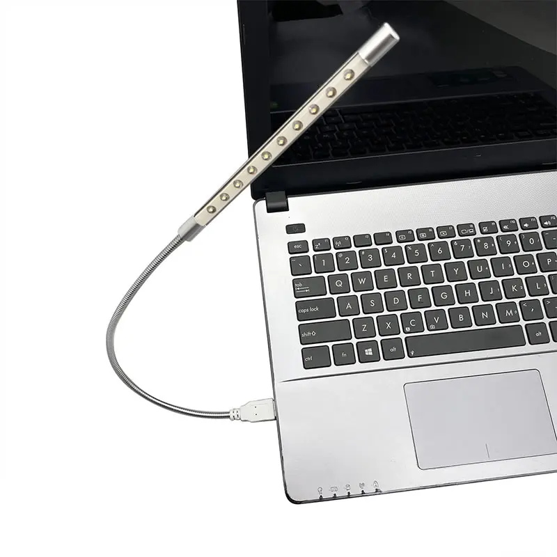 Жесткая переключатель с подсветкой и USB PG-001 10 шт. белых светодиодов Гибкая 360 регулируемым углом наклона для Клавиатура ноутбука настольная