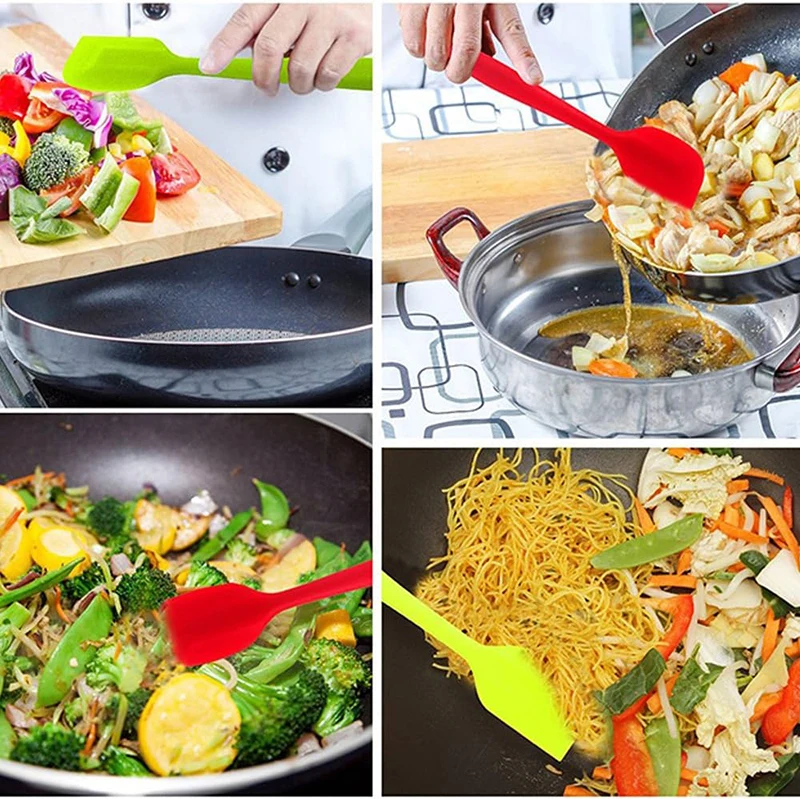 logo custom new design bpa free kitchen scraper non-stick heat-resistant silicone spatula