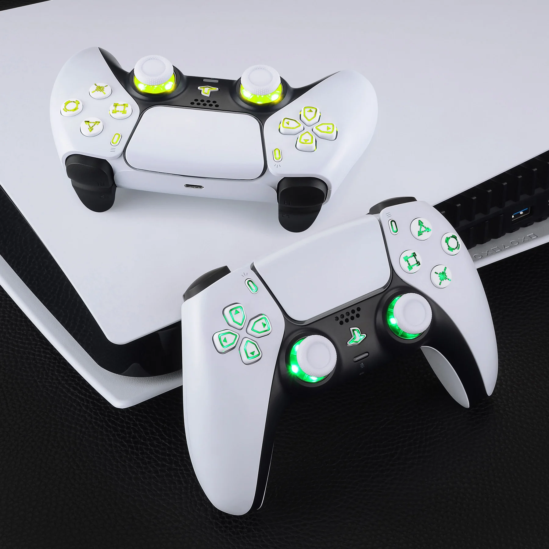 EXtremeRate LED照明改造キット PS5コントローラー用LEDキット フル 