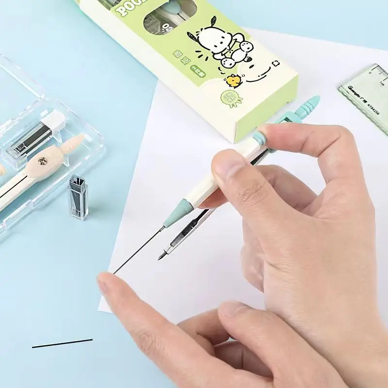 Широкий 84263 Pacha компасы для учащихся начальной и средней школы Милая анимация студентов инструменты рисования с высокой цветовой