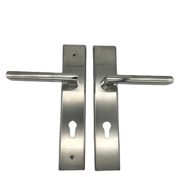 Metal Entry door hardware safe locks Stainless Steel Security Lockset Euro Profile Cylinder Key Mortise Lock Handle Set