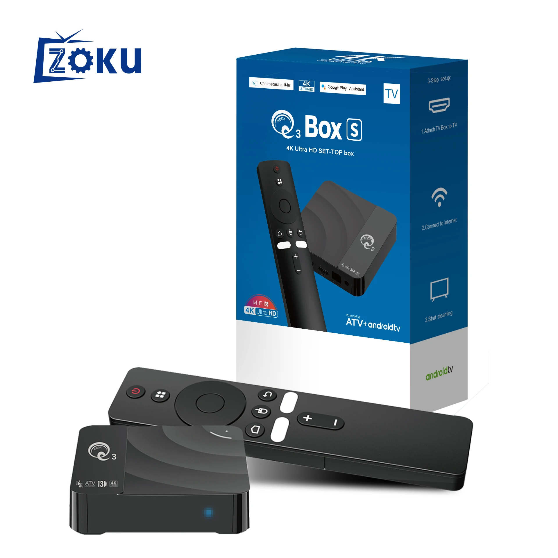X96 Cheapest ATV Smart Ai TV Box 4K Allwinner H313 Set-top Box