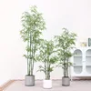 Simulated green bamboo pot