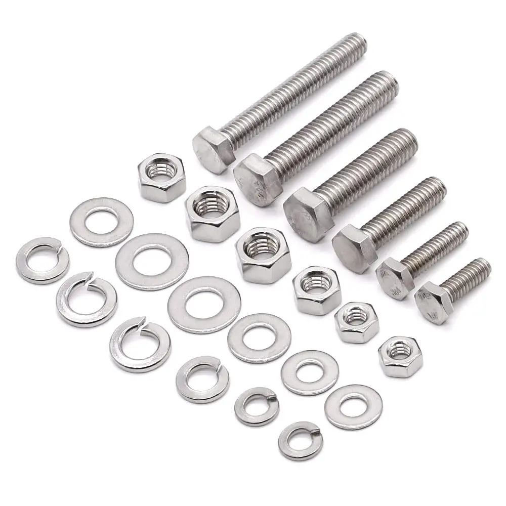 M6 M8 M10 Grade 8 Custom Stainless Steel Hexagon Ss 304 Nut and Bolts Hex Head Allen Flush Bolt and Nut Manufacturers and Fasten