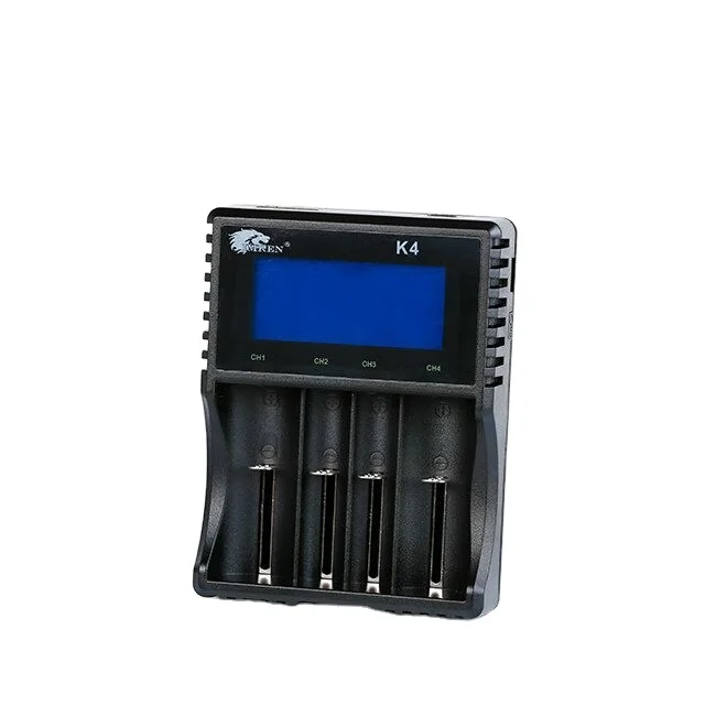 6 Pcs 18650 Battery Charger IMREN H6 Lcd display Charger 6 Bay Charger with US/UK/EU/AU Plug for 18650 26650 20700 21700 18350