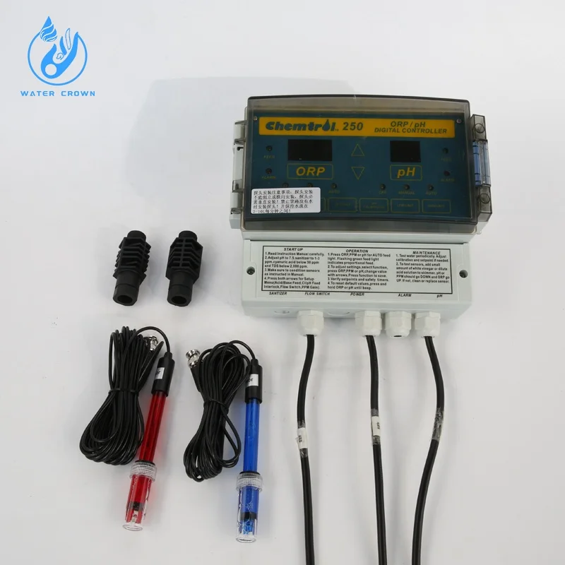 High Efficiency Chemtrol 250 Swimming Pool Ph/orp Water Quality Monitor