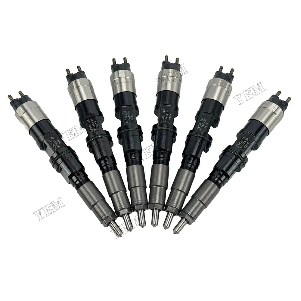 Compatible for John Deere 6068 Injector Assembly 095000-6490 RE529118 Replacement Engine Repair Kit 3