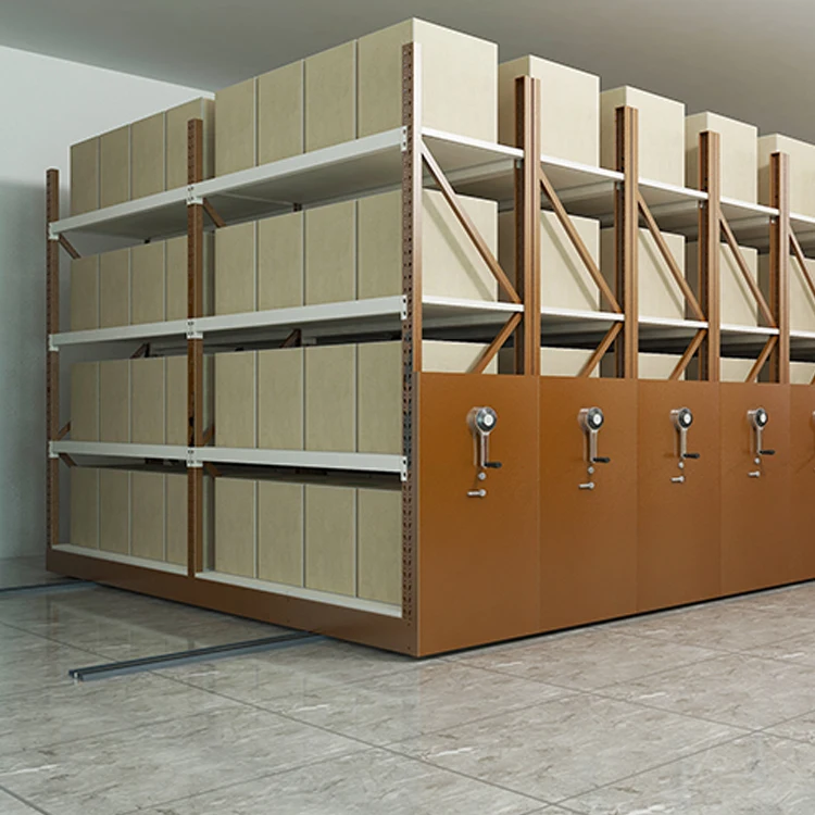 Heavy Duty High Density Mobile Compact Racks Units Rolling Storage ...