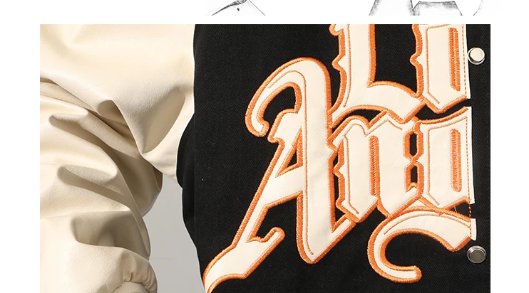 Men's Baseball Uniform Jacket Long-sleeved Embroidered Autumn_voghion.com
