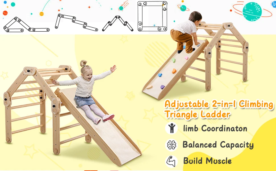 Lm Kids Baby Pickler Climber Montessori Toddler Indoor Playground ...