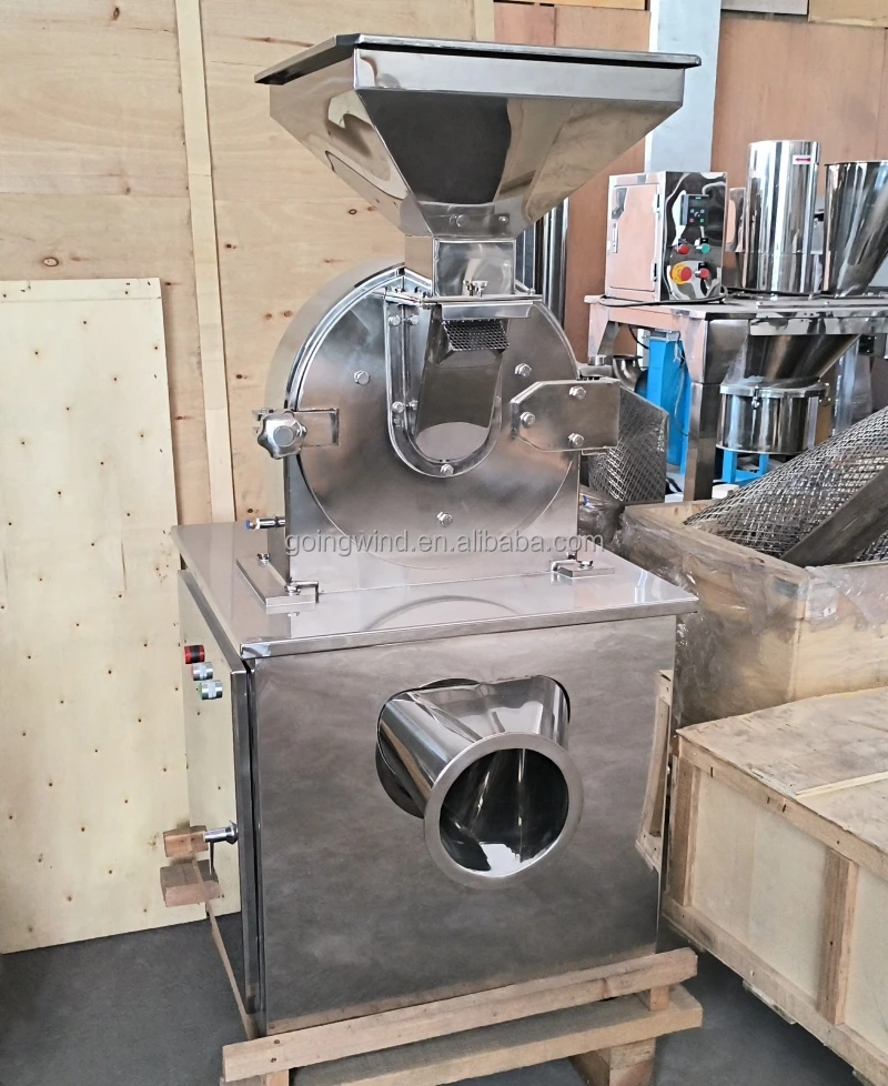 Automatic Dried Seaweed Powder Crushing Grinding Milling Machine Auto Industrial Dry Algae Fish Crusher Grinder Mill for Sale