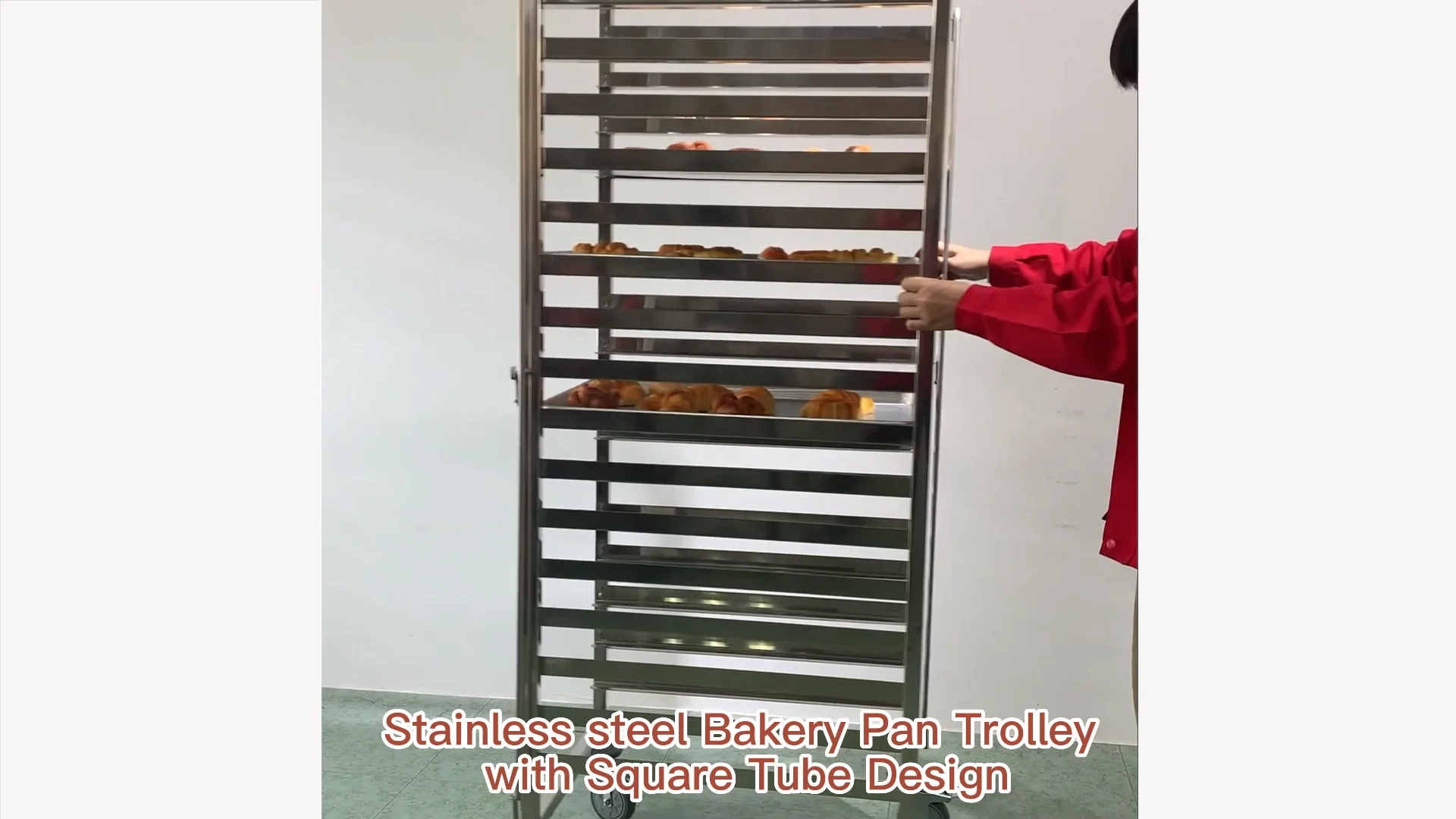 1.0mm 15/16 Layers Bakery Cooling Rack Baking Tray Trolley Stainless Steel Cooling Rack Bakery
