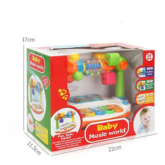 Низкий минимальный заказ дешевая игрушка для детей и младенцев раннего обучения пианино светлая музыкальная музыкальные