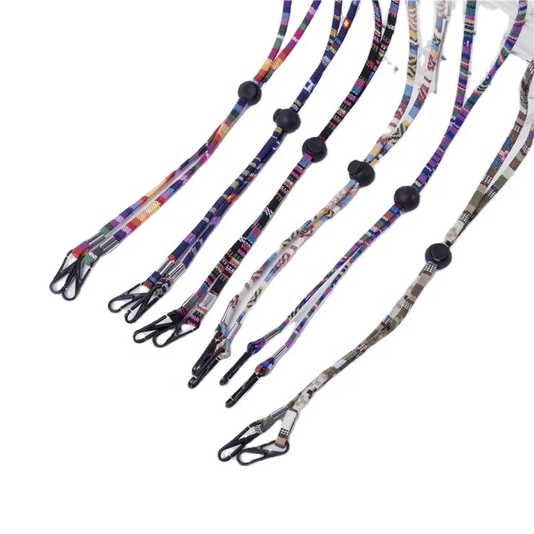 Оптовая продажа дизайнерский многофункциональный регулируемый чехол для лица маскирующий ремешок Ремешок из полиэстера шнурок аксессуары