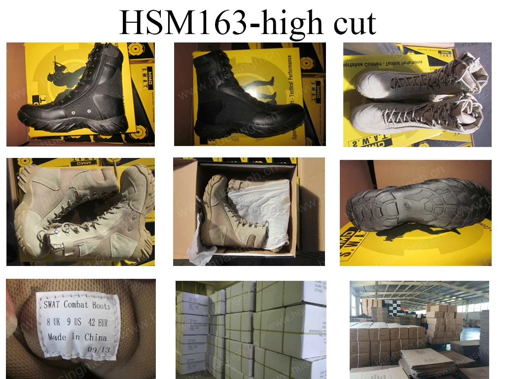 Zh,two Side Drain Vents Motorized Tactical Combat Boots HSM163