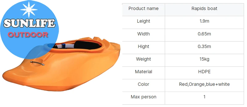 Durable 15kg Lightweight Whitewater Kayak - Affordable Water Raft for ...