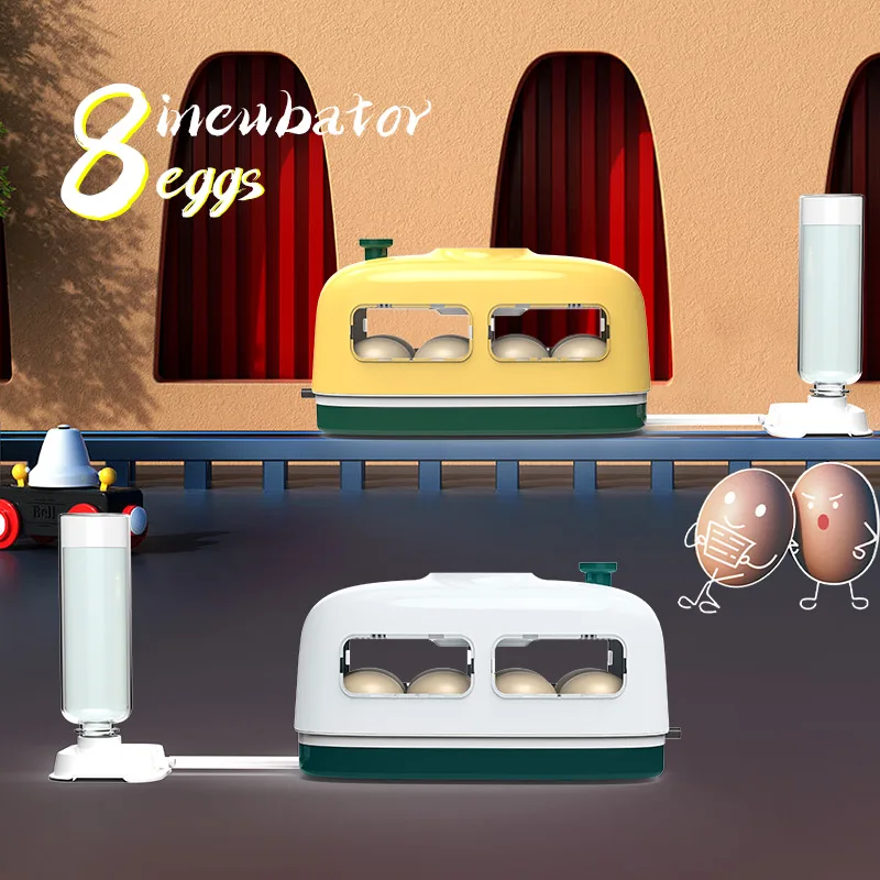 Mini Fully Automatic Smart Control Panel 110V/220V 8 Egg Incubator Hatching Machine for Chicken Duck Goose