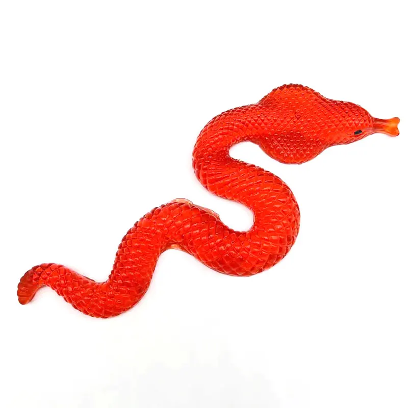 Funny Hot Sells Scary TPR Soft and Sticky Snake Toy
