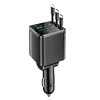 16-สีดำ-CAPD209-M14 Dual Type-C+XPIN สายยืดชาร์จเร็ว