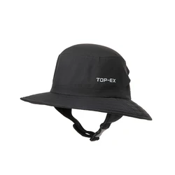 surfing hat waterproof foldable hiking unisex outdoor polyester bucket hat with adjustable chin strap