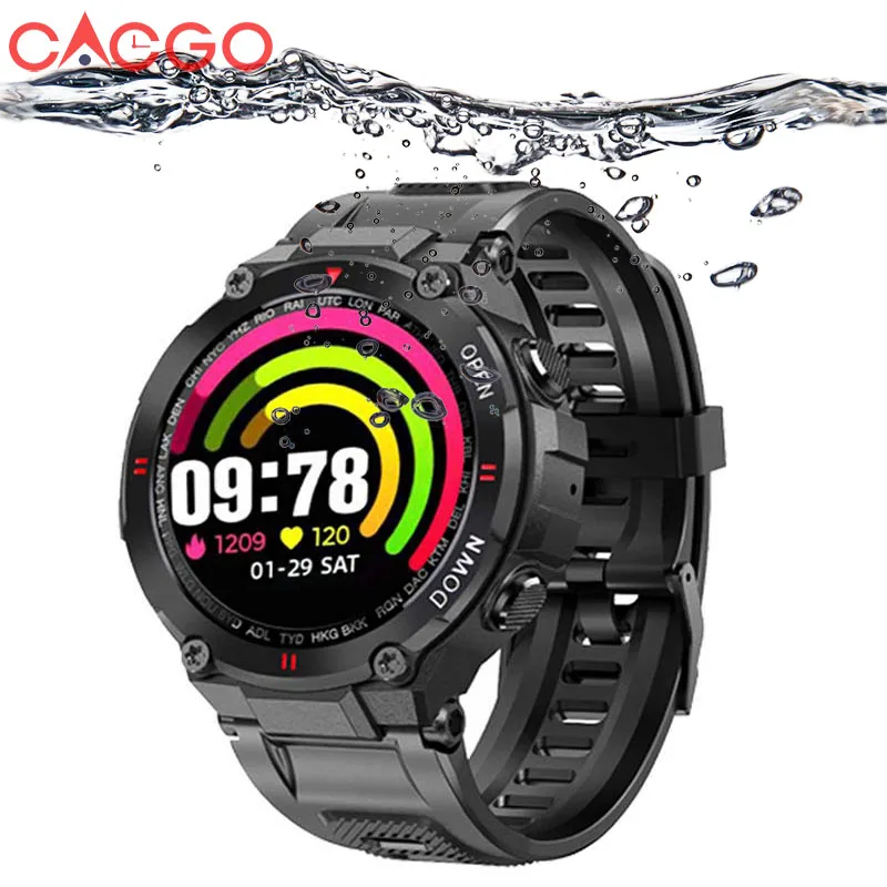 Smart Watch Smartwatch Full Touch Screen K22 Watch Low Moq Custom Logo Ips Waterproof Body Round for Ios